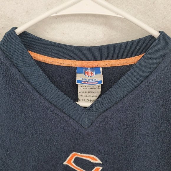 CHICAGO BEARS Sweatshirt Kid's Long Sleeve NFL TEAM APPAREL Blue X-Large - Picture 10 of 12